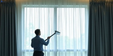 Commercial curtain stain removal service parkinson hotels offices restaurants