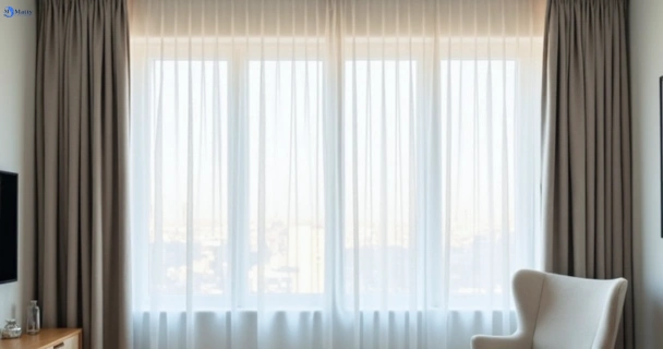Freshly steam cleaned curtains in parkinson QLD